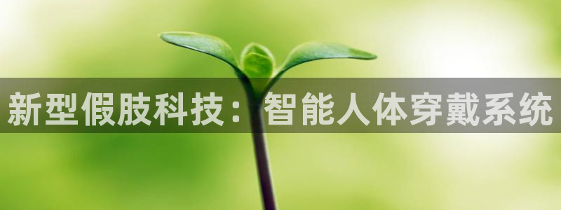 新型假肢科技：智能人体穿戴系统