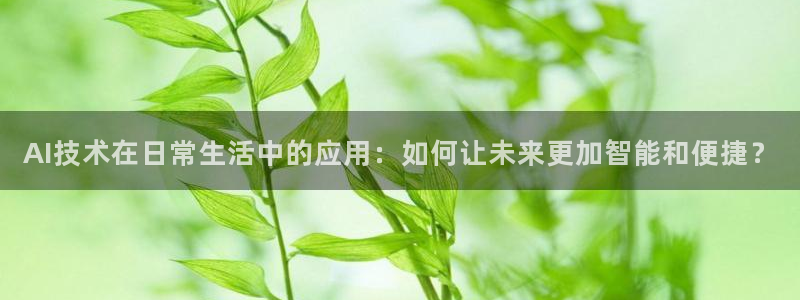 AI技术在日常生活中的应用：如何让未来更加智能和便捷？