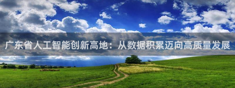 广东省人工智能创新高地：从数据积累迈向高质量发展