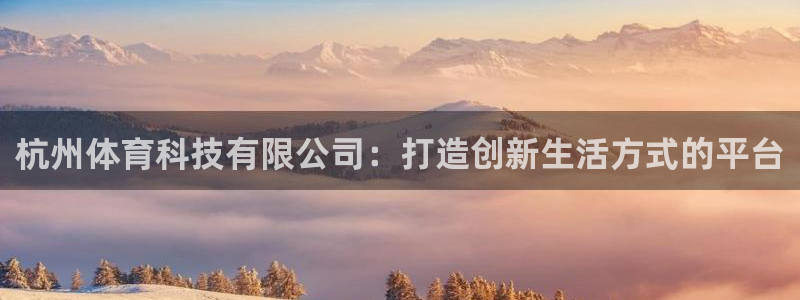 杭州体育科技有限公司：打造创新生活方式的平台