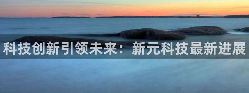科技创新引领未来：新元科技最新进展